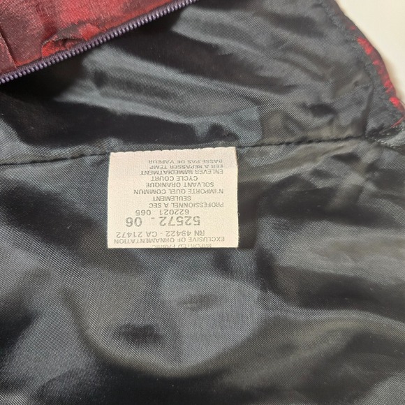 Vintage Jessica McClintock Burgundy Strapless Gown 90s Formal Prom Dress L 16–18 - Picture 12 of 16